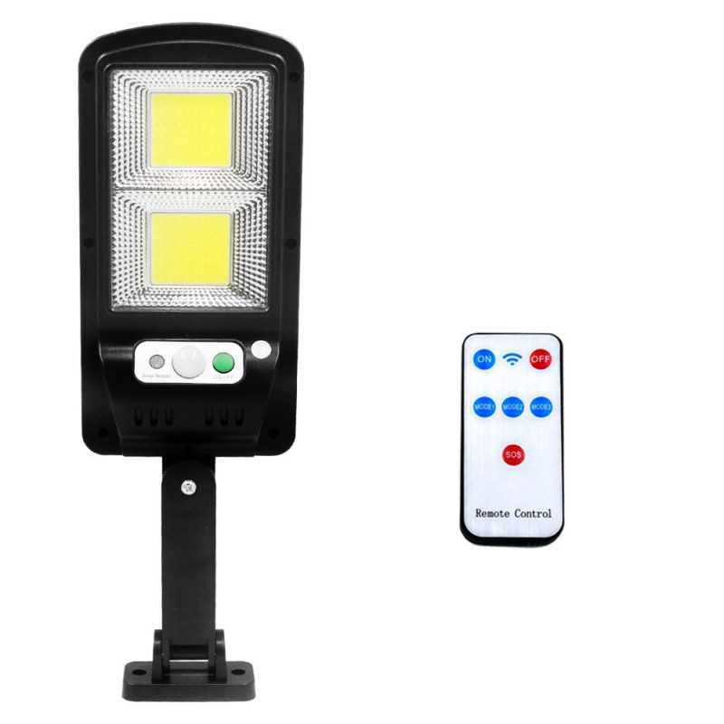 LED Αδιάβροχο Ηλιακό Επιτοίχιο Φωτιστικό με Ανιχνευτή Κίνησης Jortan JT-TYCOB-100W