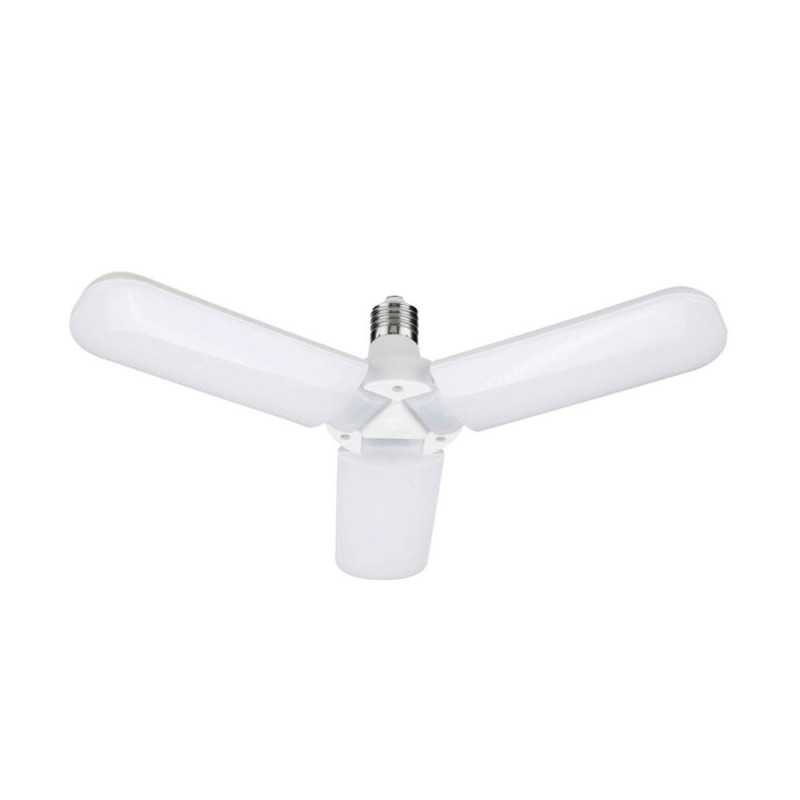 LED Λάμπα Πτυσσόμενη 45W με 3 Πτερύγια E27 Ψυχρό Λευκό 220V 3000LM RZ-0049