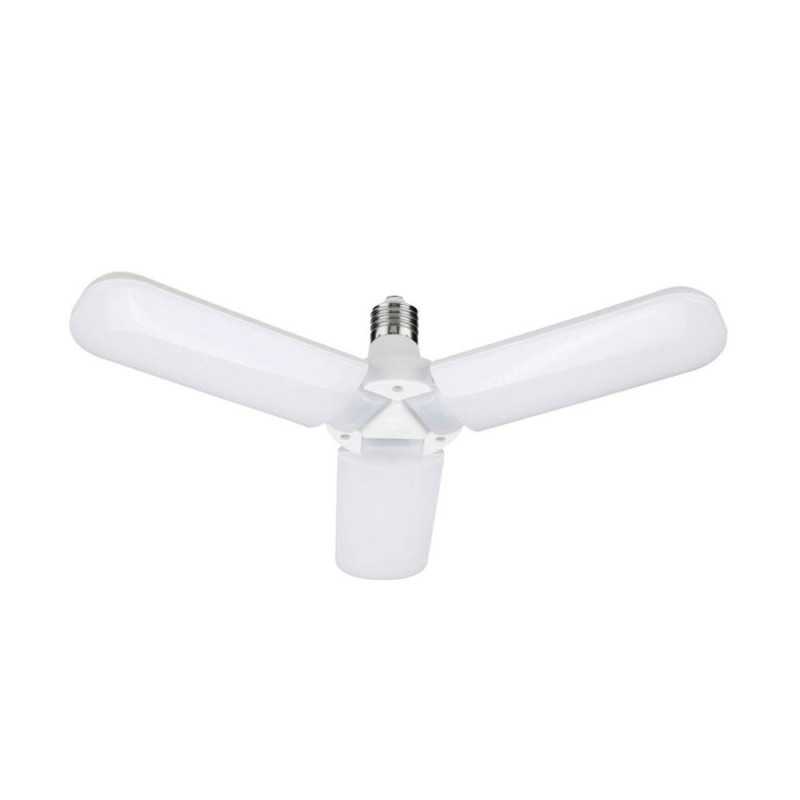 LED Λάμπα Πτυσσόμενη 45W με 3 Πτερύγια E27 Ψυχρό Λευκό 220V 3000LM RZ-0049