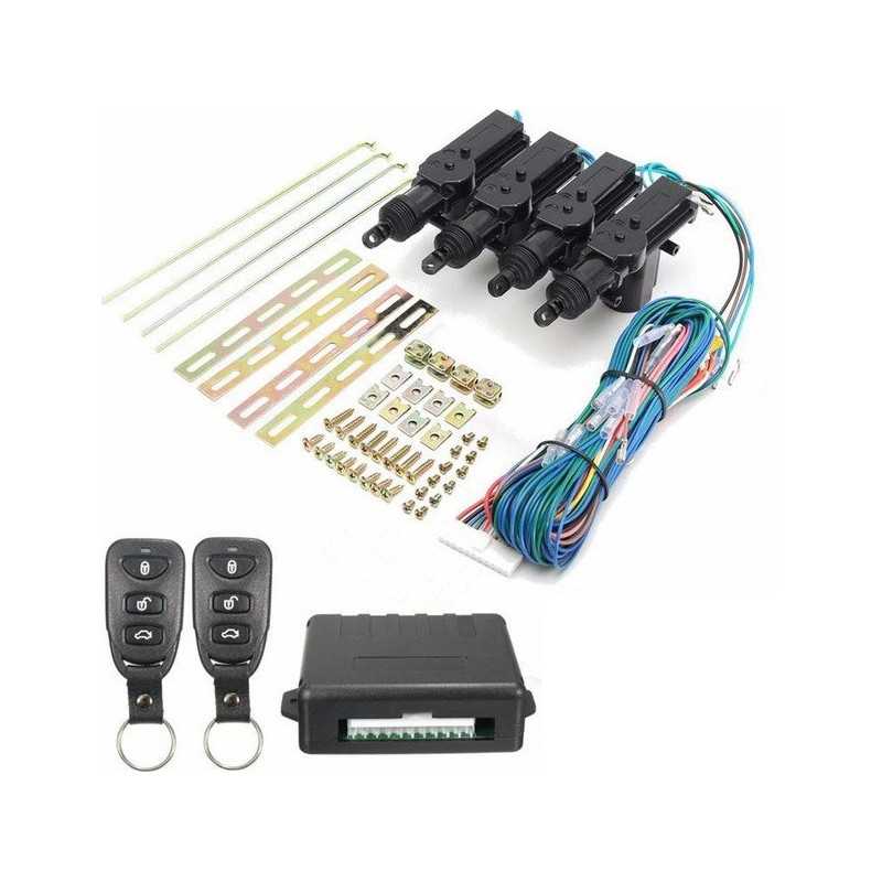 Κεντρικό Κλείδωμα Αυτοκινήτου για 4 Πόρτες με Τηλεχειριστήριο