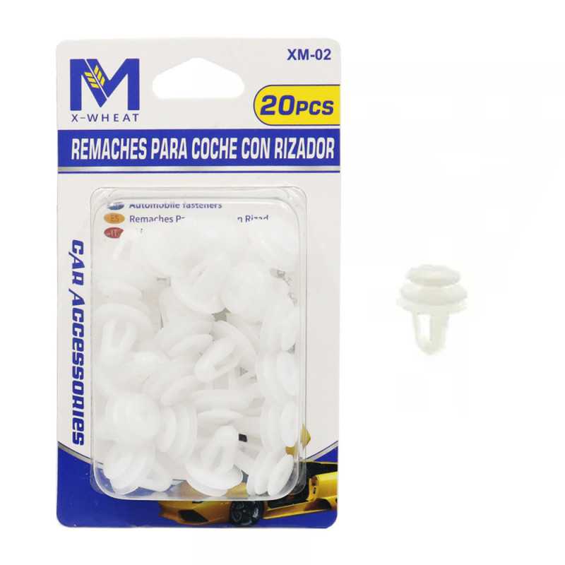 Πλαστικά Κλιπ - Κουμπώματα Αυτοκινήτου Σετ 20τμχ XM-W11921 Λευκά