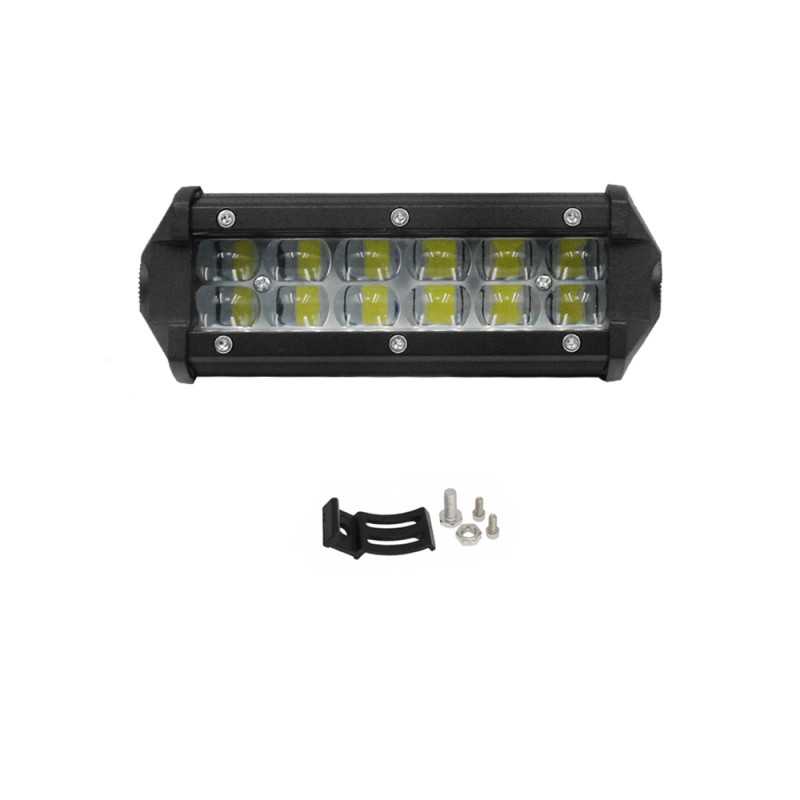 LED Αδιάβροχο Προβολάκι - Μπάρα Αλουμινίου 12V-24V 10cm 36W 12 CREE T6 IP68 3600LM 6000K OYQP-0008