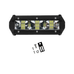 LED Αδιάβροχο Προβολάκι - Μπάρα Αλουμινίου 12V-24V 10cm 72W 18 SMD IP68 5760LM 6000K OYQP-0006