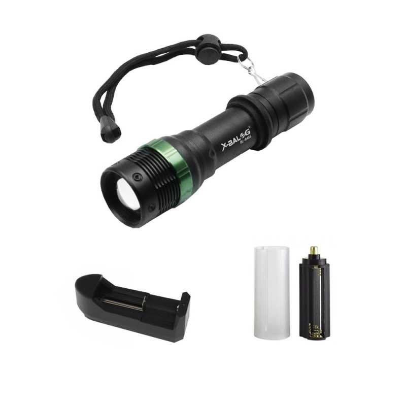 LED Επαναφορτιζόμενος Φακός 18000LM Ψυχρό Λευκό 6000K με 3 Λειτουργίες Φωτισμού και Zoom BL-8455