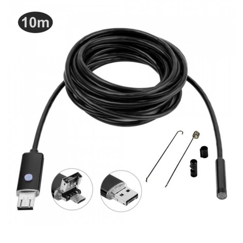 Ενδοσκοπική Κάμερα Αδιάβροχη IP67 10m 7mm για Κινητό Android και Υπολογιστή AN99
