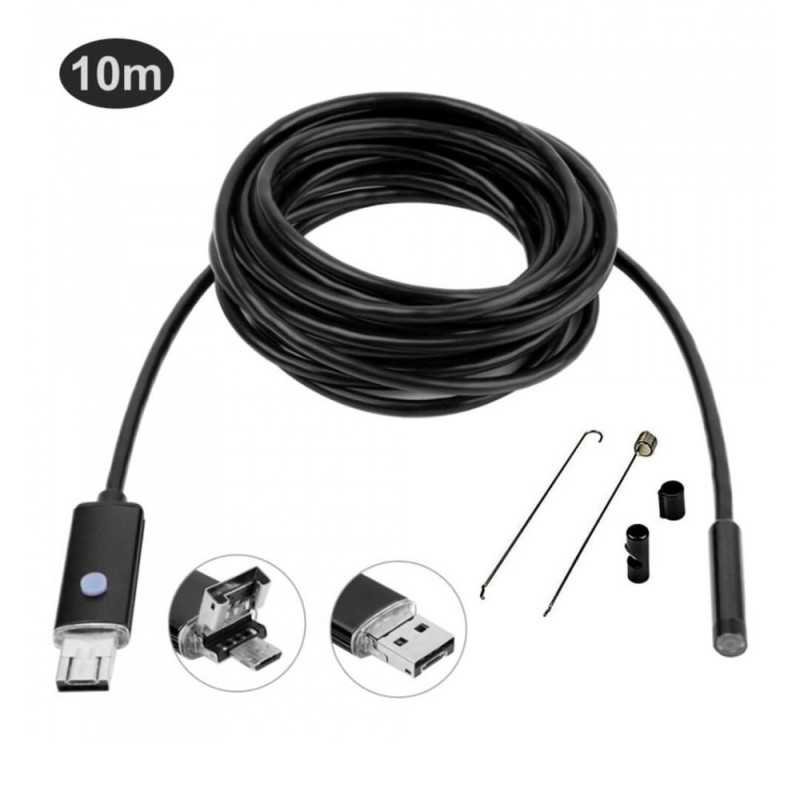 Ενδοσκοπική Κάμερα Αδιάβροχη IP67 10m 7mm για Κινητό Android και Υπολογιστή AN99