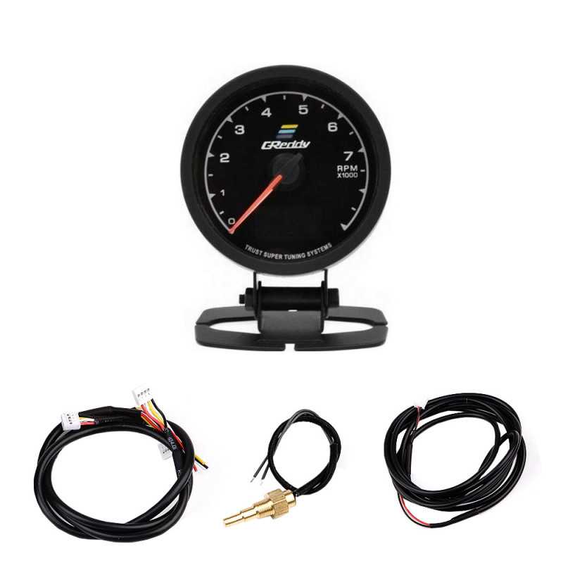 Ψηφιακό και Αναλογικό Στροφόμετρο Αυτοκινήτου και Βολτόμετρο Greddy SY-YB0031