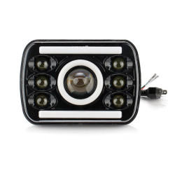 LED Αδιάβροχος Προβολέας Αυτοκινήτου 12-24V με Βύσμα H4 Ψυχρό Λευκό - Πορτοκαλί