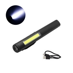 LED Επαναφορτιζόμενος Φακός - Φωτιστικό με 2 Λειτουργίες Φωτισμού και Μαγνήτη YD2302 Μαύρος