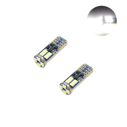 Σετ T10 LED W5W 12V 12 SMD Canbus Ψυχρό Λευκό 6000K 2τμχ W09604-1