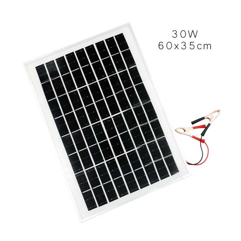 Μονοκρυσταλλικό Φωτοβολταϊκό Πάνελ 30W 12V - 17.49V