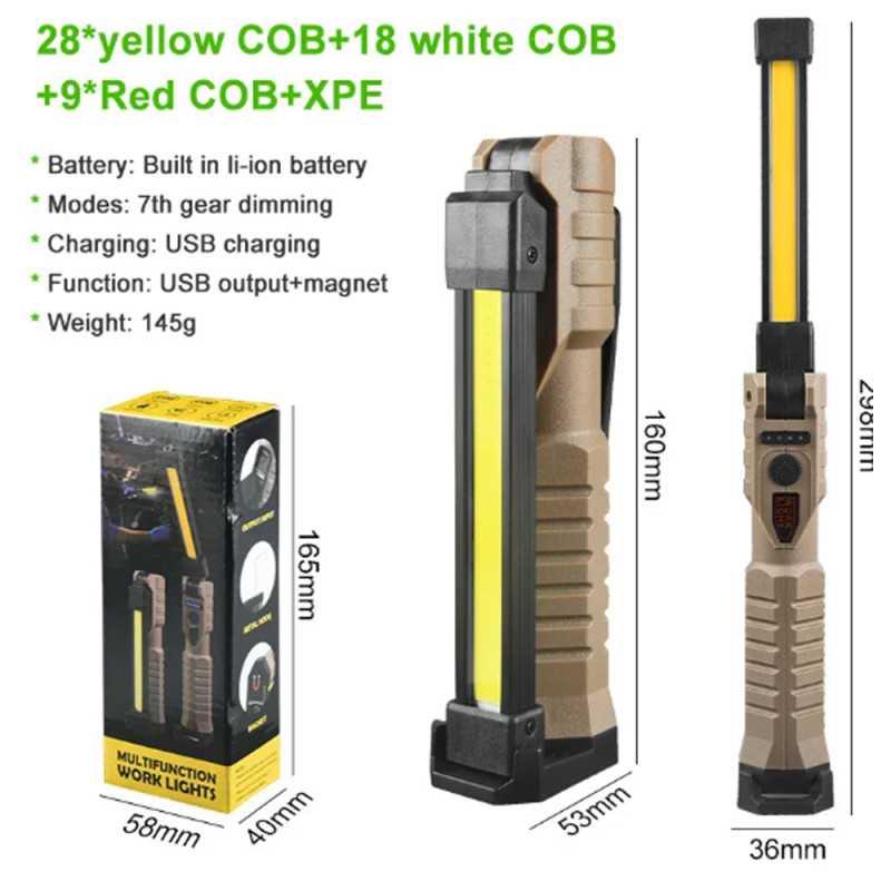 LED Επαναφορτιζόμενος Αδιάβροχος Φακός Ψυχρό-Θερμό Λευκό και Κόκκινο με 7 Λειτουργίες Φωτισμού BL-WL-08