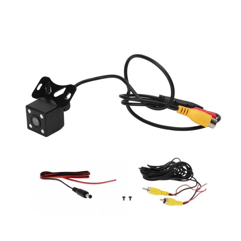 Αδιάβροχη Κάμερα Οπισθοπορείας Αυτοκινήτου 12V με 4 LED για Νυχτερινή Λήψη CTC-599 Μαύρη