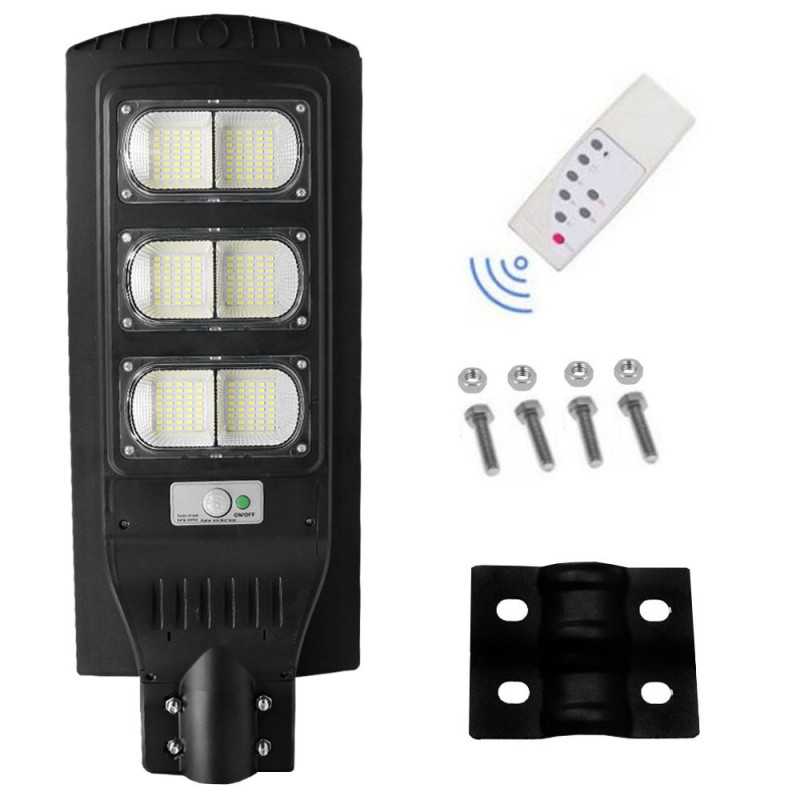 Led Αδιάβροχο Ηλιακό Επιτοίχιο Φωτιστικό 120W 19200LM με Ανιχνευτή Κίνησης Rixme RZ-0084-120W